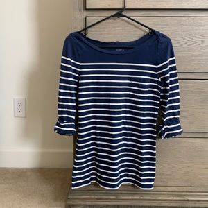 Stripe boat neck tee in great condition
